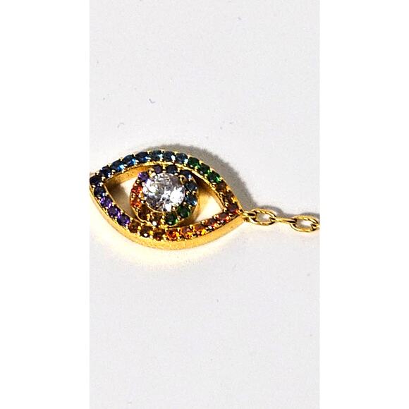 Kurt Geiger London "Evil Eye" bracelet Colorful Gems Great Gift - Picture 3 of 4